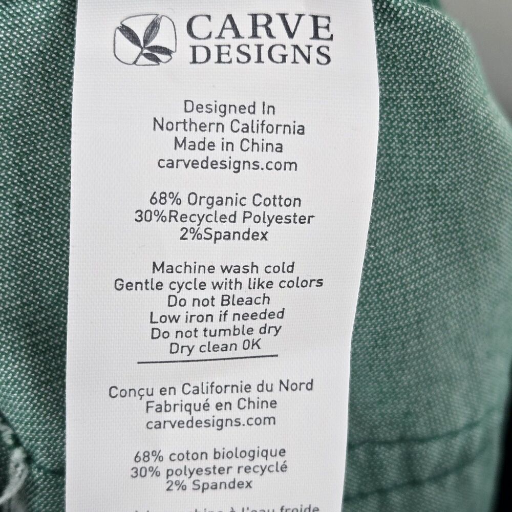 Carve Designs Women's Size 6 Green Oahu Cord Cut Off Shorts 6 Inch Inseam NWOT - Picture 6 of 6